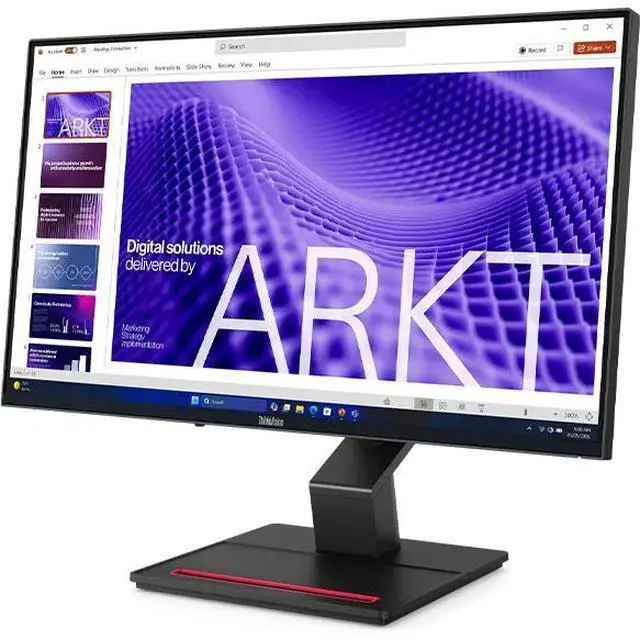 Alt view image 2 of 5 - Lenovo ThinkVision T24D-4t 24" FHD Touch Monitor