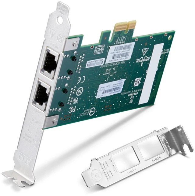 Alt view image 2 of 2 - Lenovo ThinkStation Broadcom BCM5720-2P Dual-port Gigabit Ethernet Adapter