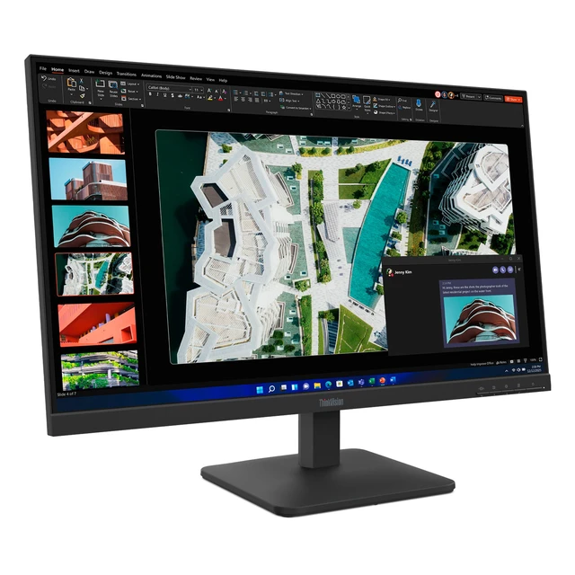 Alt view image 3 of 8 - Lenovo ThinkVision 27" Class FHD LED Monitor 4ms 1920x1080 100Hz 64BEKAR1UZ