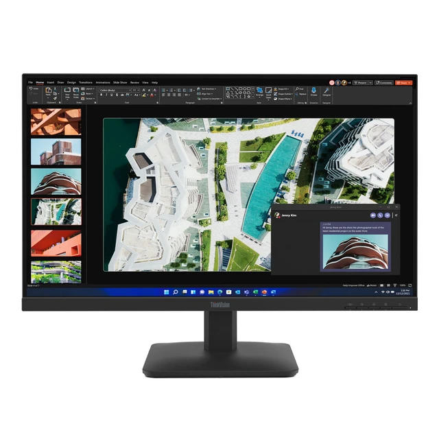 Alt view image 2 of 8 - Lenovo ThinkVision 27" Class FHD LED Monitor 4ms 1920x1080 100Hz 64BEKAR1UZ