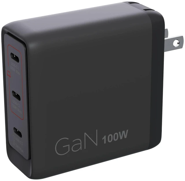 Alt view image 2 of 7 - Lenovo Multi-port USB-C 100W GaN Charger