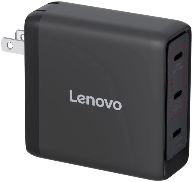 Alt view image 3 of 7 - Lenovo Multi-port USB-C 100W GaN Charger