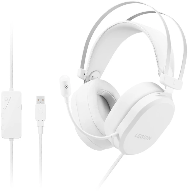 Main image of Lenovo Legion H320 7.1 Surround Sound Gaming Headset (Glacier White), For Gaming