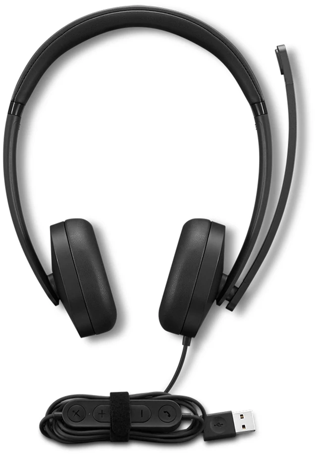 Alt view image 6 of 7 - Lenovo USB-A Wired Stereo Headset Gen 2