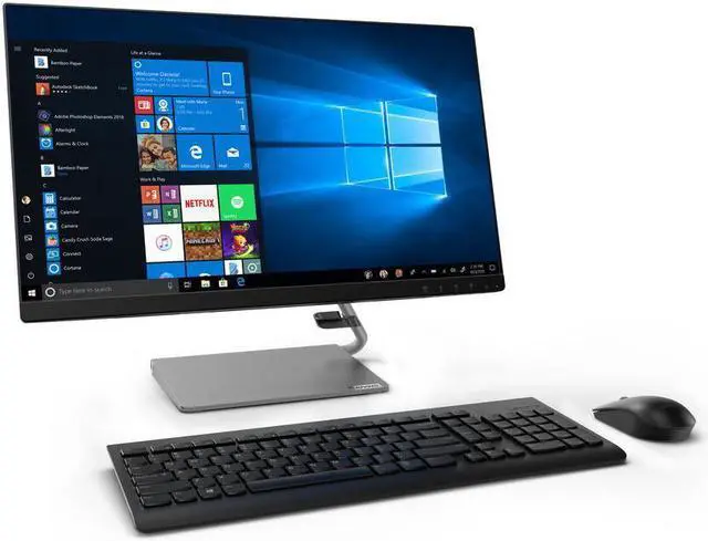Alt view image 11 of 17 - Lenovo Q24i-10 24" (Actual size 23.8") Full HD 1920 x 1080 HDMI VGA AMD FreeSync Built-in Speakers NearEdgeless Bezel LED Backlit IPS Monitor