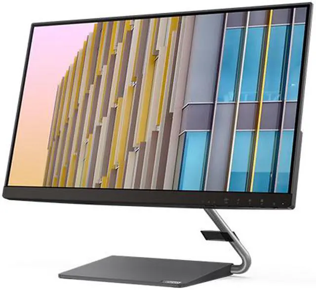 Alt view image 3 of 8 - Lenovo Q24-10 23.8-inch IPS QHD 75Hz USB-C Monitor, 23.8" IPS