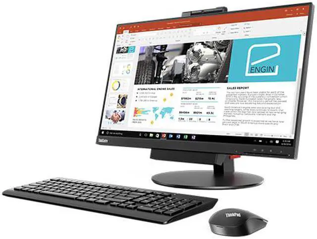 Alt view image 4 of 9 - Lenovo ThinkCentre Tiny-in-One 21.5 Inch Touch Monitor with Speaker and Webcam