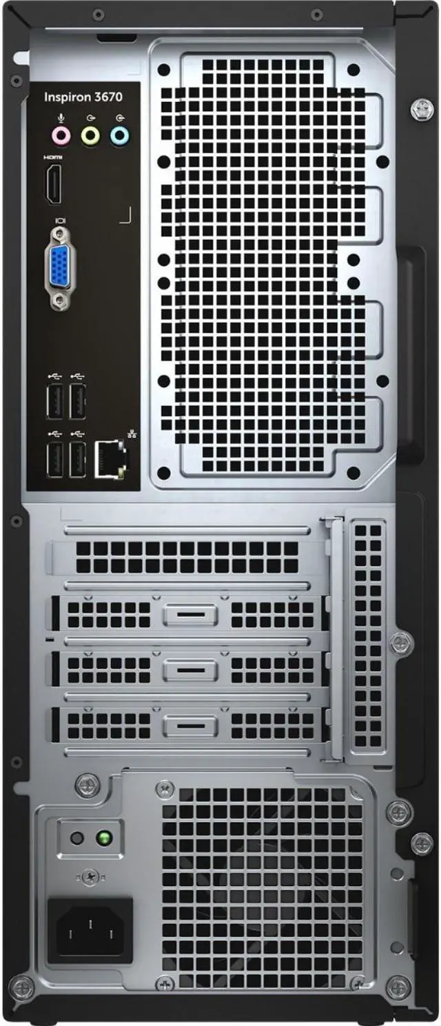 Alt view image 3 of 4 - Dell Inspiron 3670 Intel Core i7-8700 X6 3.2GHz 12GB 1TB Win10, Black