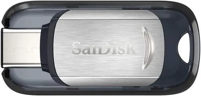 Main image of SanDisk SDCZ450-032G MAK 32GB USB 3.1 Flash Drive r150MB/s w40MB/s Type-C SanDisk Ultra Retractable Black/Silver Bulk