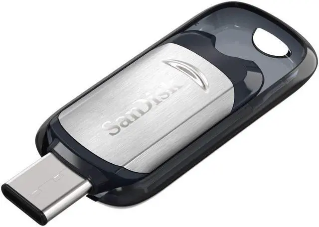 Alt view image 2 of 3 - SanDisk SDCZ450-032G MAK 32GB USB 3.1 Flash Drive r150MB/s w40MB/s Type-C SanDisk Ultra Retractable Black/Silver Bulk