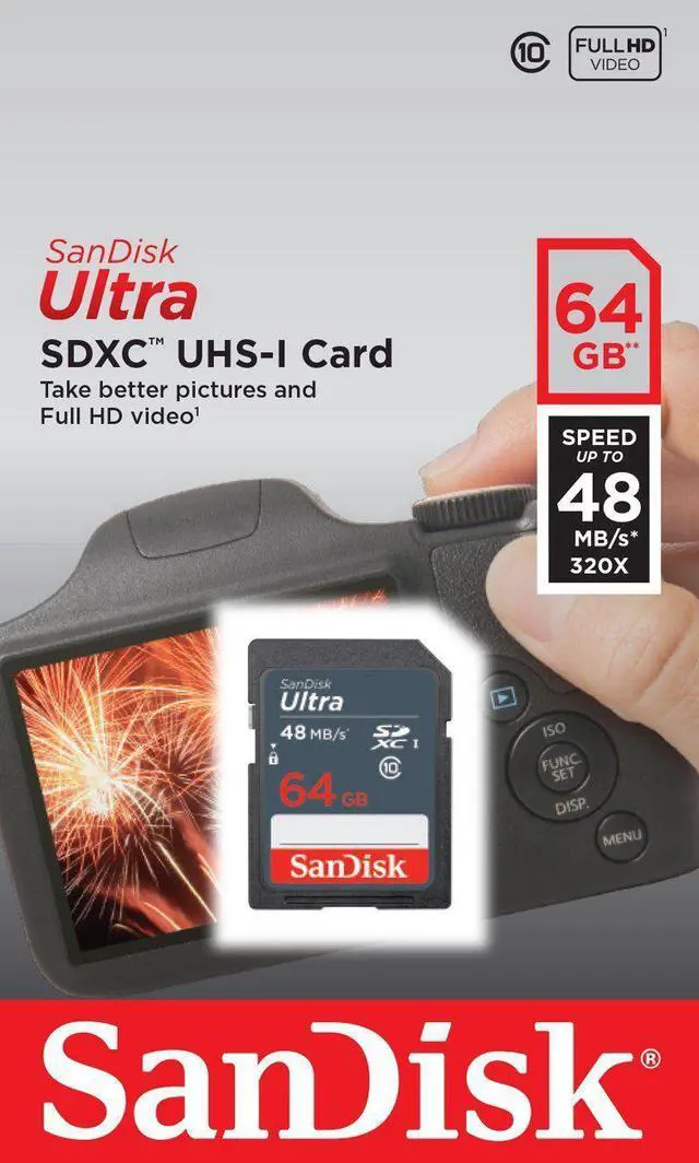 Alt view image 2 of 2 - SanDisk Kit of Qty 10 x SanDisk Ultra 64GB SDXC SDSDUNB-064G-GN3IN