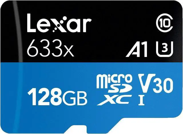 Alt view image 2 of 10 - Lexar LSDMI128BB633A DCM 128GB 8pin microSDXC r100MB/s w45MB/s C10 U3 V30 A1 UHS-I Lexar microSDXC Memory Card w/ Adapter