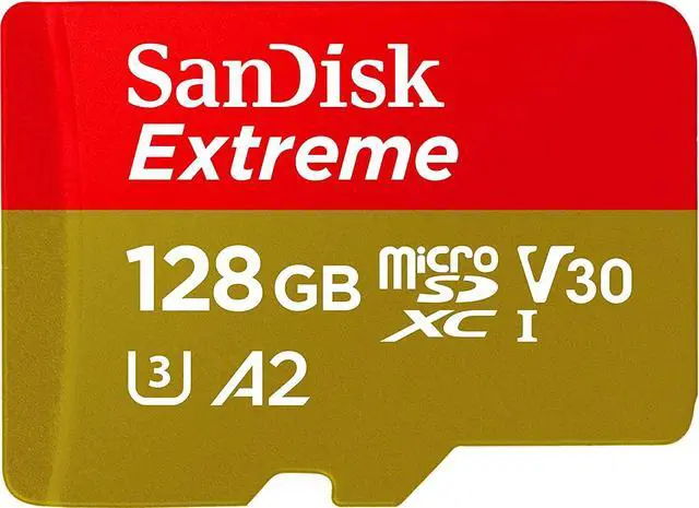 Main image of SanDisk SDSQXA1-128G-GN6MN DCM 128GB 8pin microSDXC r160MB/s w90MB/s C10 U3 V30 A2 UHS-I SanDisk Extreme microSDXC Memory Card w/out Adapter