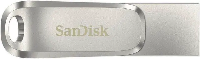 Alt view image 3 of 7 - SanDisk SDDDC4-512G MCD 512GB USB 3.1 Dual A+C Flash Drive r150MB/s SanDisk Ultra Luxe Silver Premium Metal Design Swivel Bulk RFB