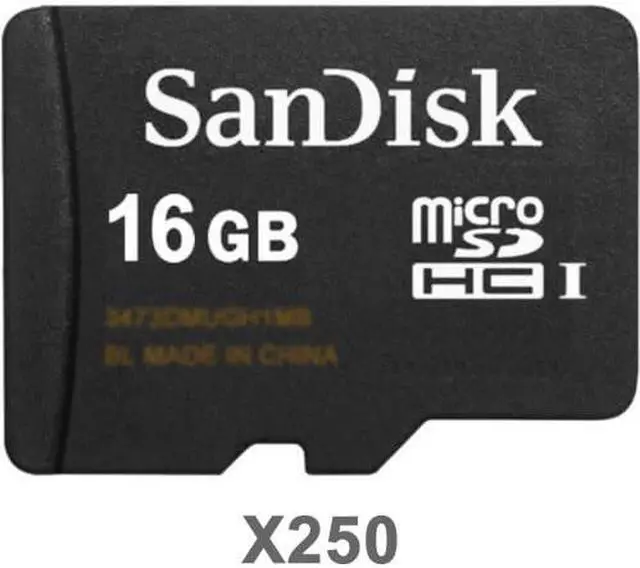Main image of SanDisk Kit of Qty 250 x SanDisk Edge 16GB microSDHC SDSDQAB-016G