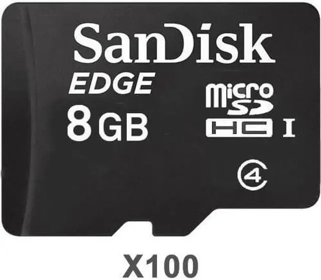 Main image of SanDisk Kit of Qty 100 x SanDisk Edge 8GB microSDHC SDSDQAB-008G