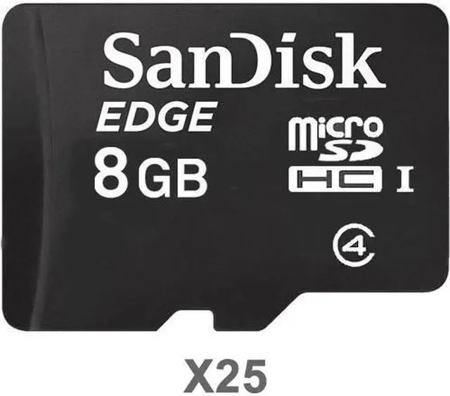 Main image of SanDisk Kit of Qty 25 x SanDisk Edge 8GB microSDHC SDSDQAB-008G