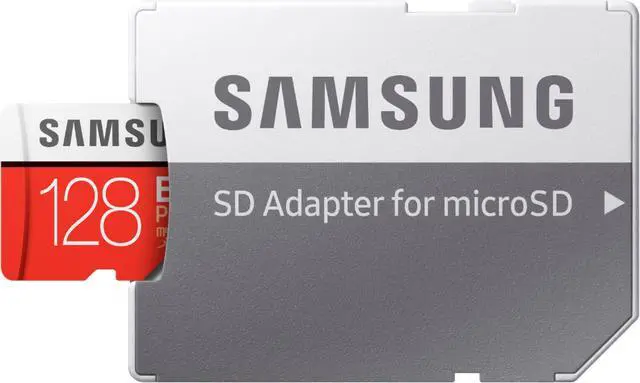 Alt view image 3 of 7 - Samsung MB-MC128HA/APC DCM 128GB 8pin microSDXC r100MB/s w60MB/s C10 U3 UHS-I Samsung EVO Plus microSDXC Memory Card w/ Adapter