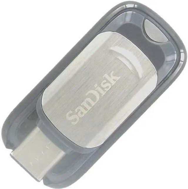 Main image of SanDisk SDCZ450-064G CXG 64GB USB 3.1 Flash Drive r150MB/s w40MB/s Type-C SanDisk Ultra Retractable Black/Silver bulk