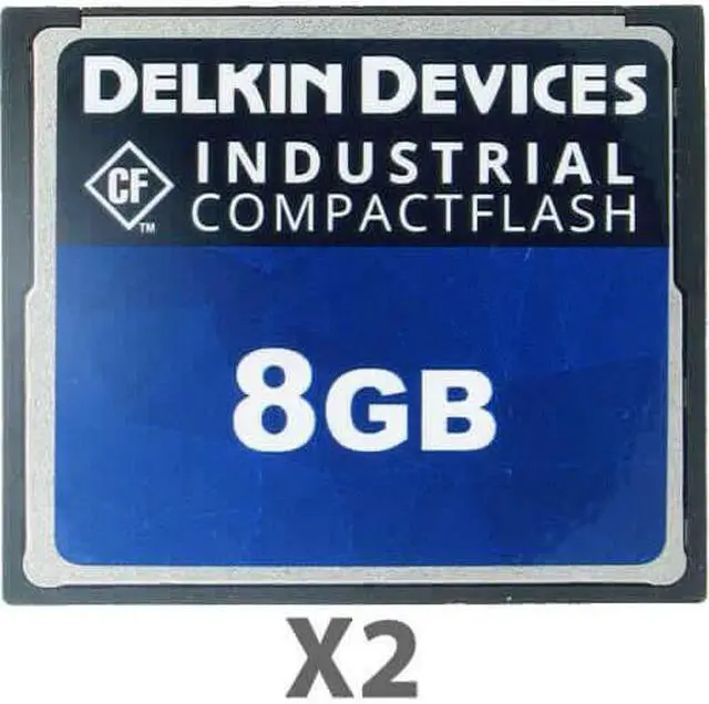 Main image of Delkin Kit of Qty 2 x Delkin Industrial SLC CF 8GB DDICF08-U Card