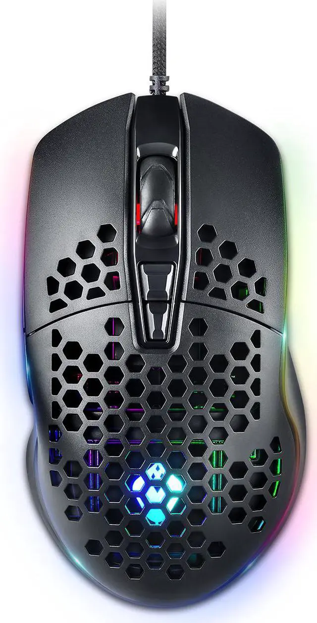 Alt view image 2 of 7 - ANACOMDA BlackHole GAMING MOUSE , 6400 DPI, 7 Programmable Buttons, Customization via software suite, RGB Lighting Effects, Gaming Grade Optical Sensor IC, 75g Lightweight Mouse Design