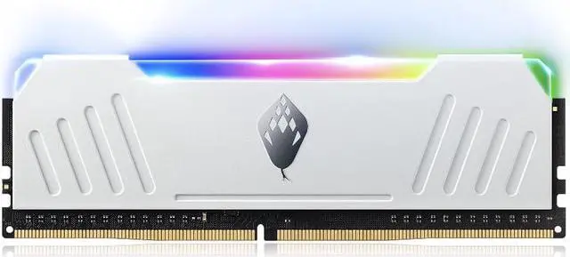 Alt view image 2 of 6 - ANACOMDA ET RGB Gaming DDR4 288-Pin PC RAM Memory 3200MHz CL16 16GB(8GBX2) UDIMM (White) with Heatsink Desktop Memory Model. Made in TAIWAN