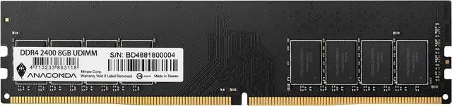 Main image of ANACOMDA Standard UDIMM DDR4 288-Pin PC RAM 2666MHz CL19 16GB Desktop Memory Model. Made in TAIWAN