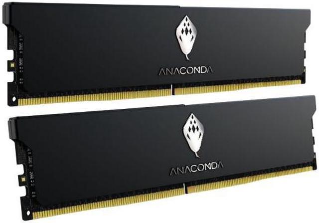ANACOMDA ET RGB DDR5 288-Pin PC RAM Memory 7200MHz CL34 32GB (16GBX2) UDIMM  (White) with Heatsink Desktop Memory Model. Made in TAIWAN