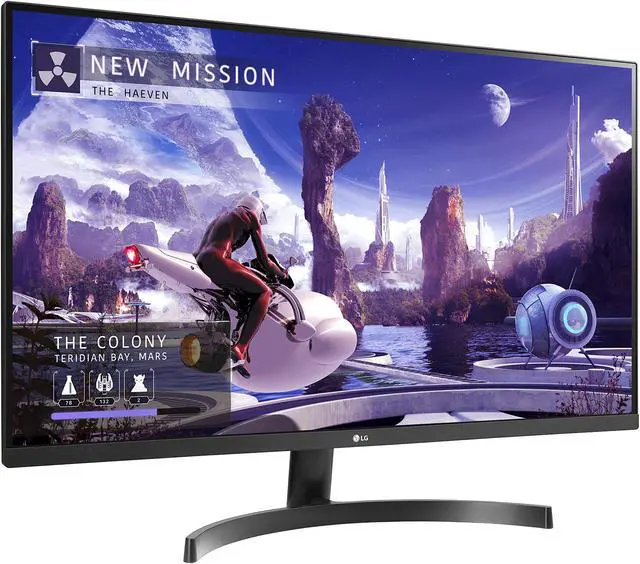 Alt view image 2 of 20 - LG 32QN600-B 32-Inch QHD (2560 x 1440) IPS Monitor with HDR 10, AMD FreeSync with Dual HDMI Inputs, Black