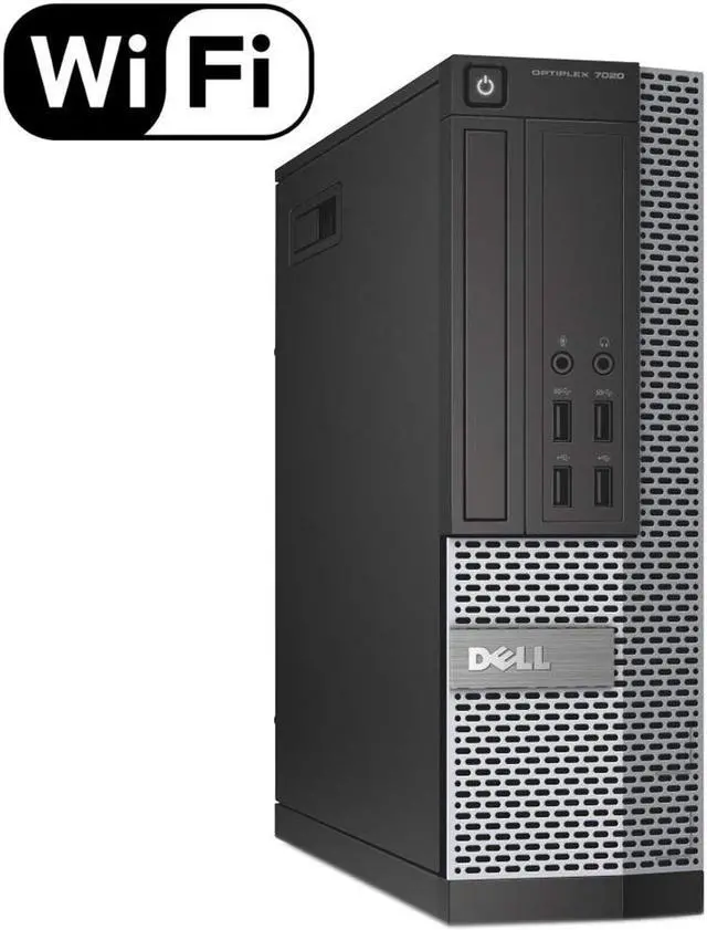 Alt view image 2 of 6 - Dell Optiplex 7020 Desktop Computer, Intel Quad-Core i7-4770-3.4GHz, 32 GB RAM, 512GB SSD HDD, DVD, USB 3.0, WiFi, HDMI, Windows 10 Pro (Renewed)