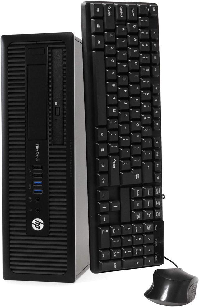 HP EliteDesk 800 G1 SFF High Performance Business Desktop Computer, Intel  Quad Core i5-4590 upto 3.7GHz, 16GB RAM, 1TB HDD, 256GB SSD (boot), DVD,