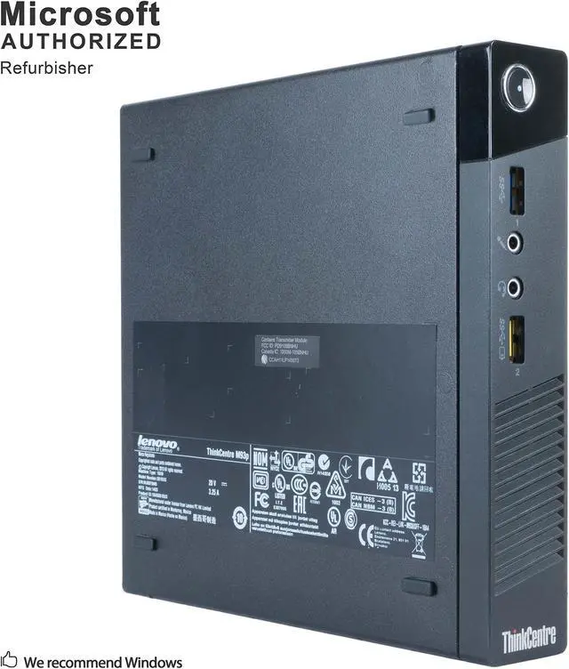 Main image of Lenovo ThinkCentre M93P Tiny Form Factor Business Desktop Computer, Intel Dual-Core i5-4570T Processor up to 3.60 GHz, 8GB RAM, 128GB SSD, WiFi, USB 3.0, VGA, Windows 10 Pro (Renewed)