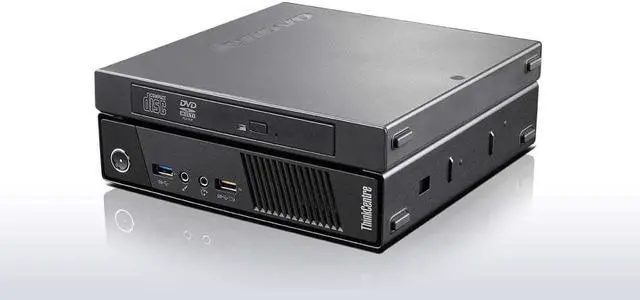 Alt view image 4 of 4 - Lenovo M93P Tiny Business Micro Tower Ultra Small Computer PC, Intel Core i5-4570T 2.9GHz, 8GB Ram, 256GB SSD, WiFi, USB 3.0, DVD-RW, Win 10 Pro (Renewed)