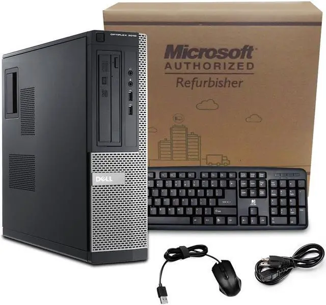Alt view image 4 of 4 - Dell Desktop Computer 3010 SFF Intel Core i3-3220 3.30GHz 4GB DDR3 Ram 250GB Hard Drive DVD Windows10 Pro (Renewed)