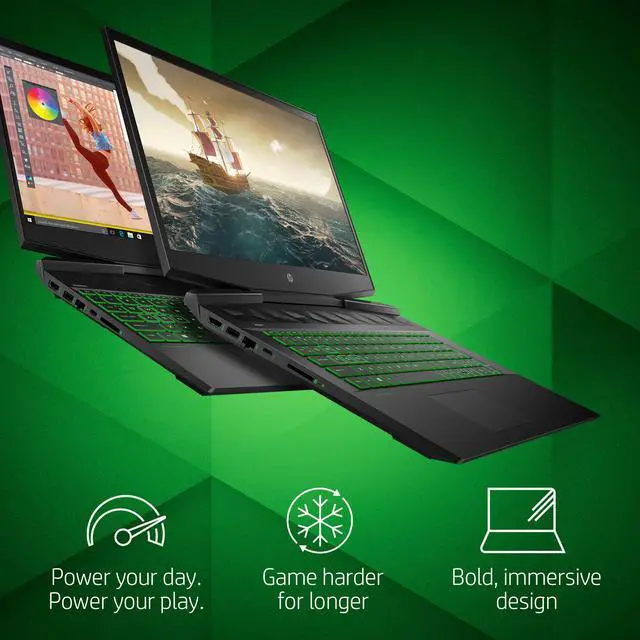 Alt view image 7 of 7 - HP Pavilion Gaming Laptop 17-inch, Intel Core i7, NVIDIA GeForce GTX 1660 Ti with Max-Q, 16 GB RAM, 256 GB SSD, Windows 10 Home (17-cd1030nr, Shadow Black) (2R604UA#ABA)