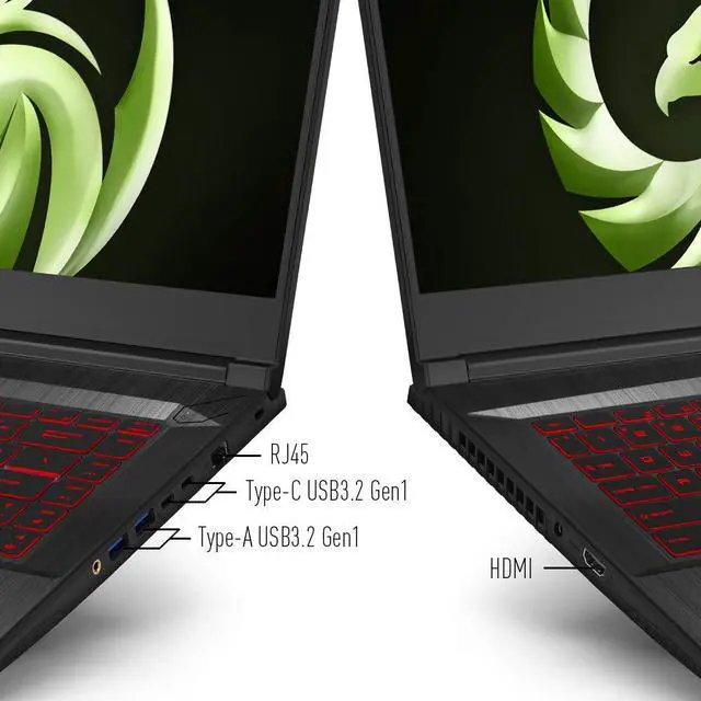 Alt view image 7 of 7 - MSI Bravo 15 A4DDR-023 15.6" 120Hz Gaming Laptop AMD R7-4800H RX5500M 16GB 512GB NVMe SSD Win10 (BRAVO15023)