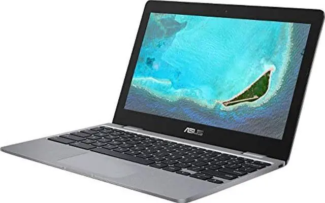 Alt view image 2 of 5 - ASUS 11.6" Chromebook 4GB RAM 16GB eMMC Flash Memory Gray (Renewed) (CX22NA-BCLN4-cr)