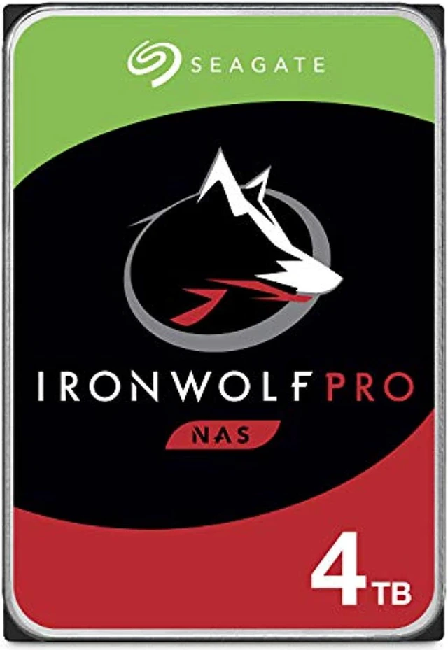 Main image of Seagate IronWolf Pro 4TB NAS Internal Hard Drive HDD - CMR 3.5 Inch SATA 6Gb/s 7200 RPM 128MB Cache for RAID Network Attached Storage, Data Recovery Service - Frustration Free Packaging (ST4000NEZ025)