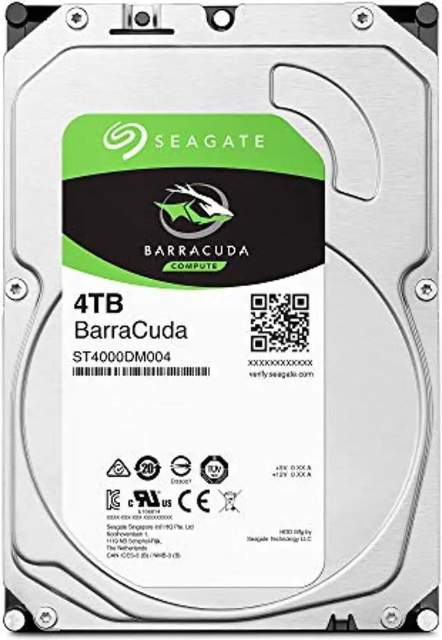 Alt view image 2 of 5 - Seagate BarraCuda 4TB Internal Hard Drive HDD - 3.5 Inch Sata 6 Gb/s 5400 RPM 256MB Cache for Computer Desktop PC Laptop (ST4000DM004) (ST4000DM004)