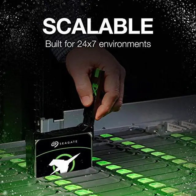 Alt view image 2 of 5 - Seagate 16TB HDD Exos X16 7200 RPM 512e/4Kn SATA 6Gb/s 256MB Cache 3.5-Inch Enterprise Hard Drive (ST16000NM001G) 2 Pack