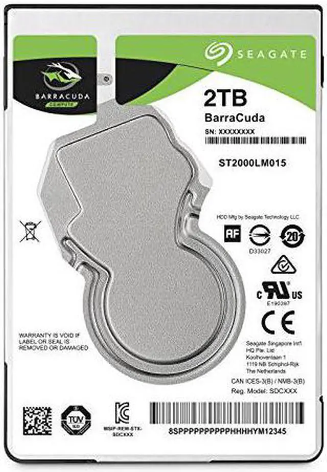 Main image of Seagate 2TB BarraCuda SATA 6Gb/s 128MB Cache 2.5-Inch 7mm Internal Hard Drive (ST2000LM015) (ST2000LM015)