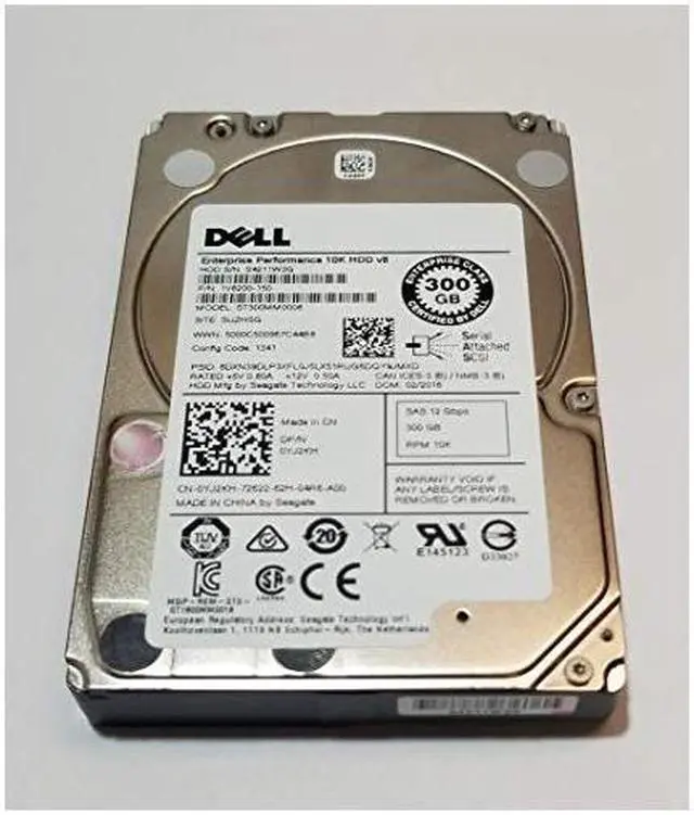 Main image of Seagate 300GB HDD 10K RPM 2.5" 12Gb/s SAS Hard Disk Drive Model: ST300MM0008 DP/N: YJ2KH (YJ2KH)