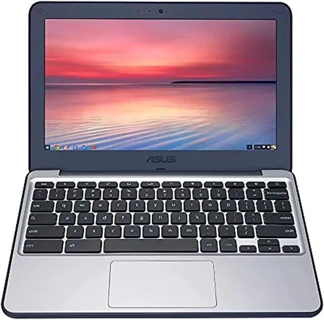 Main image of ASUS Chromebook C202SA-YS02 11.6in Ruggedized and Water Resistant Design with 180 Degree (Intel Celeron 4 GB, 16GB eMMC, Dark Blue, Silver) (Renewed) (C202SA-YS02-cr)