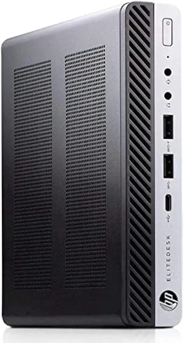 Alt view image 2 of 3 - HP Elitedesk 800 G4 Mini Business Desktop (Intel Quad Core i5-8500T, 32GB DDR4 RAM, 1TB NVME Type-C, DisplayPort, WiFi, Ethernet, Kbd+Mou, Windows 11 Pro 64-bit with 24" LCD(Renewed) ?