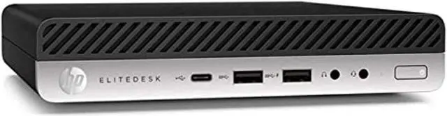 Main image of HP Elitedesk 800 G4 Mini Business Desktop (Intel Quad Core i5-8500T, 32GB DDR4 RAM, 1TB NVME Type-C, DisplayPort, WiFi, Ethernet, Kbd+Mou, Windows 11 Pro 64-bit with 24" LCD(Renewed) ?