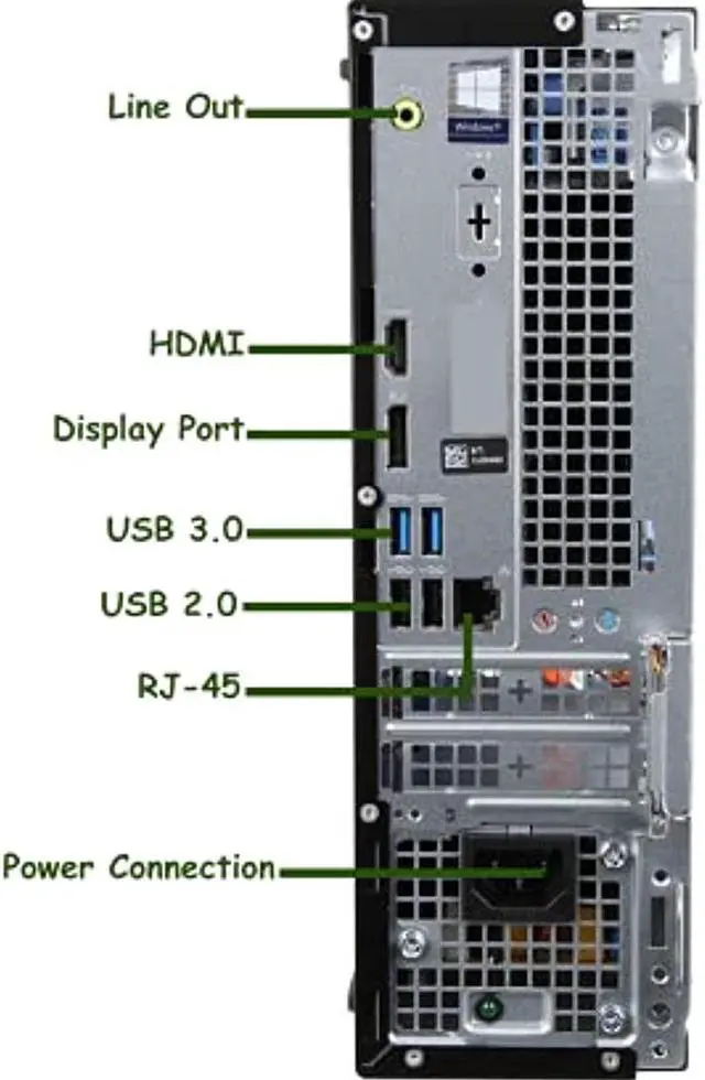 Alt view image 3 of 5 - Dell Optiplex 3060 SFF Computer Desktop PC, Intel Core i5-8400 8th Gen Processor, 16GB DDR4 Ram, 512GB NVMe SSD + 2TB Hard Drive, HDMI, Wireless Keyboard Mouse, WiFi  and  Bluetooth,  (BTG-00048751AZ)