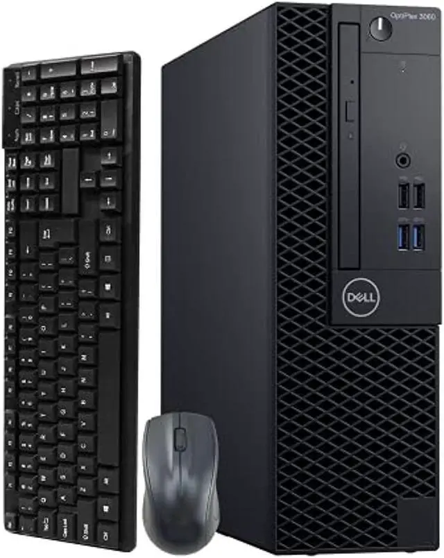 Main image of Dell Optiplex 3060 SFF Computer Desktop PC, Intel Core i5-8400 8th Gen Processor, 16GB DDR4 Ram, 512GB NVMe SSD + 2TB Hard Drive, HDMI, Wireless Keyboard Mouse, WiFi  and  Bluetooth,  (BTG-00048751AZ)