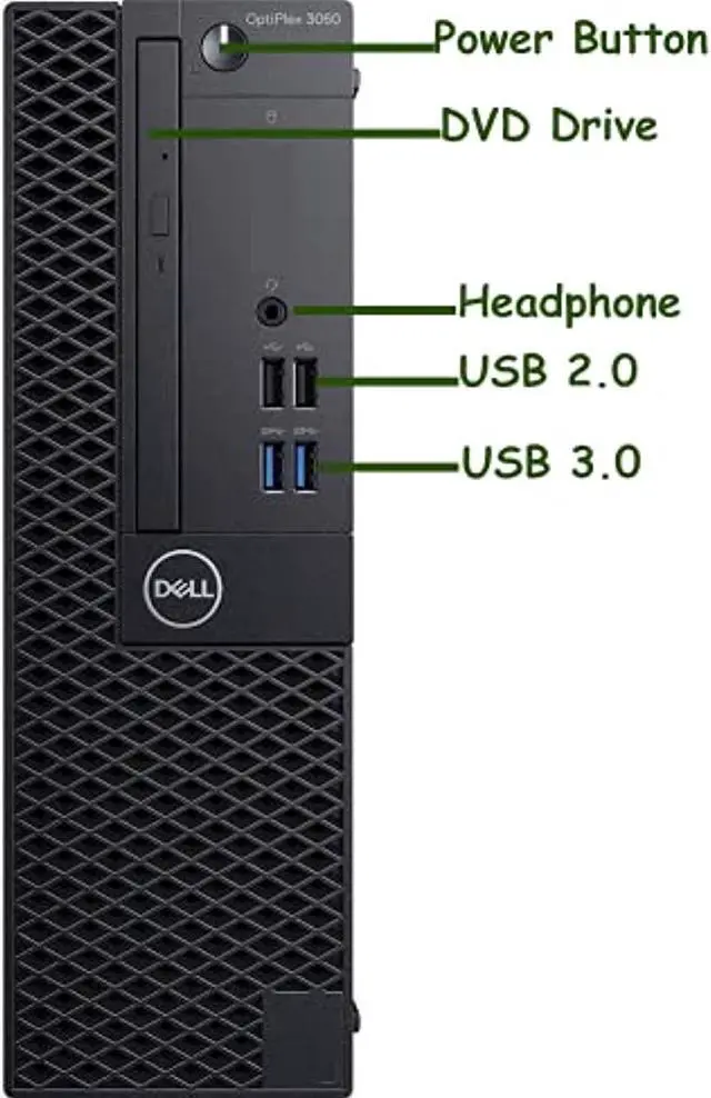 Alt view image 2 of 5 - Dell Optiplex 3060 SFF Computer Desktop PC, Intel Core i5-8400 8th Gen Processor, 16GB DDR4 Ram, 512GB NVMe SSD + 2TB Hard Drive, HDMI, Wireless Keyboard Mouse, WiFi  and  Bluetooth,  (BTG-00048751AZ)