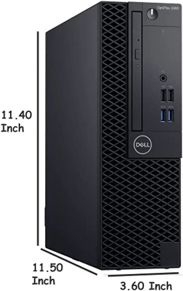 Alt view image 4 of 5 - Dell Optiplex 3060 SFF Computer Desktop PC, Intel Core i5-8400 8th Gen Processor, 16GB DDR4 Ram, 512GB NVMe SSD + 2TB Hard Drive, HDMI, Wireless Keyboard Mouse, WiFi  and  Bluetooth,  (BTG-00048751AZ)
