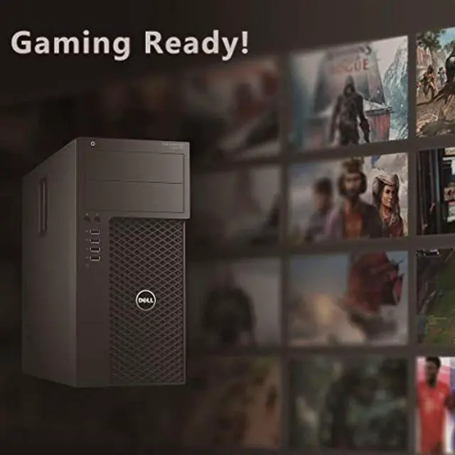 Alt view image 2 of 5 - Dell Gaming Precision 3620 Tower Desktop PC, Intel Quad Core I5-7500 up to 3.8GHz, 16G DDR4, 128G SSD+1T, GPU RX 550 4G GDDR5, 4K Support, DVD, WiFi, BT, DP, HDMI, DVI, Win 10 Pro 64 En/Sp/Fr(Renewed)